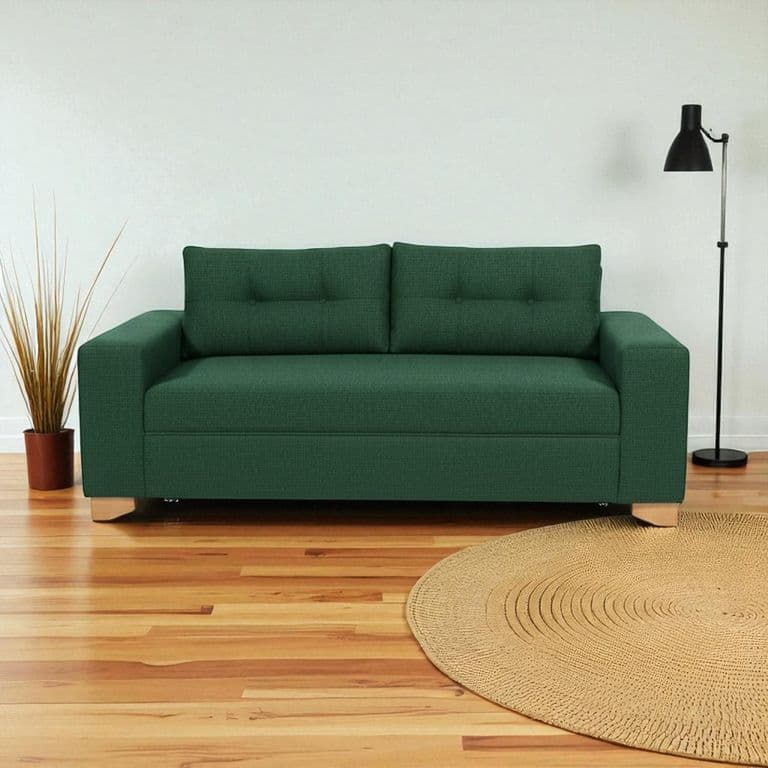 SOFA PARIS DOS CUERPOS LINO VERDE Verde bosque