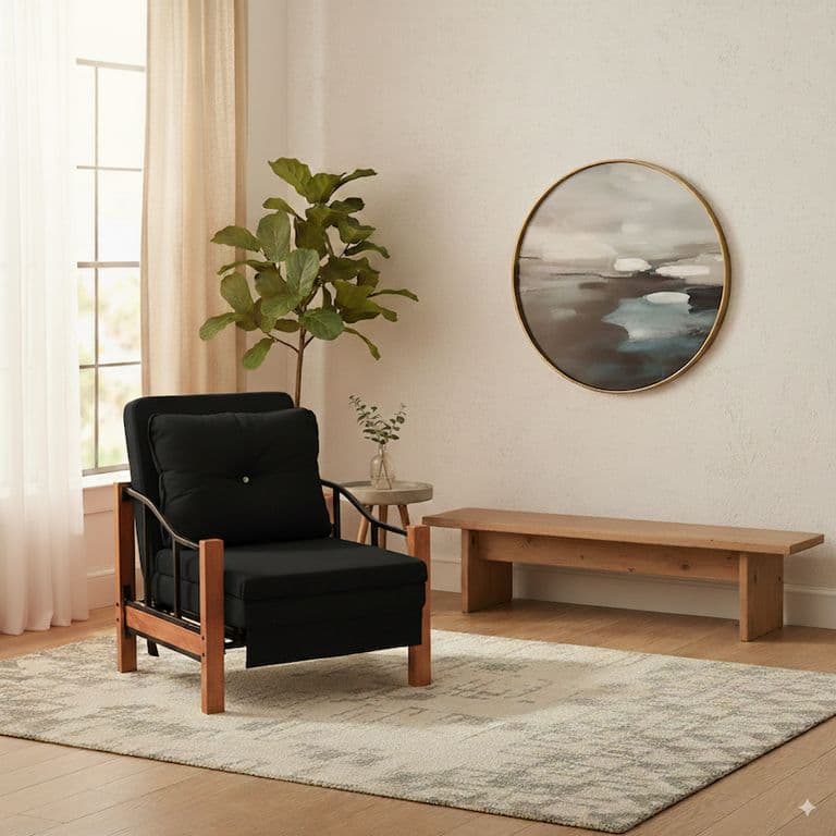 SILLON CAMA RANCO-NEGRO
