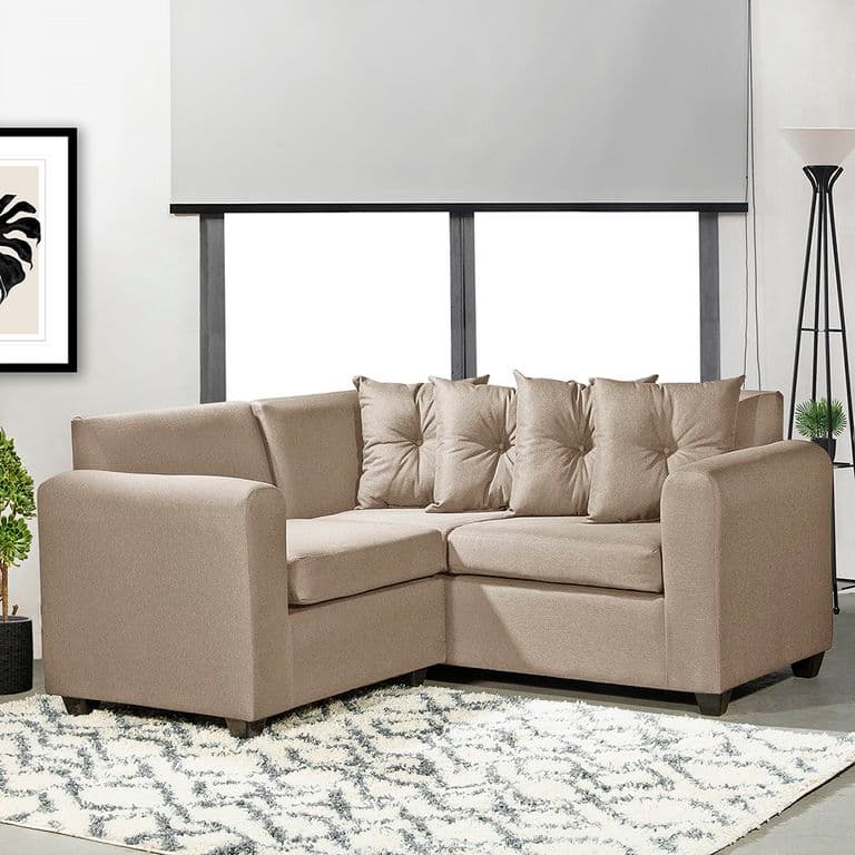 Seccional Esquinero Recife Tela Beige 160x160x78 Beige