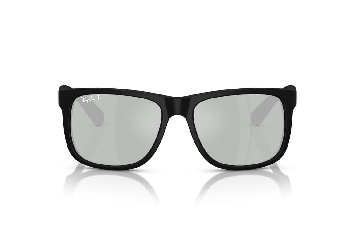 Lentes de Sol Justin Negro Polarizados Espejados Ray-Ban Negro M