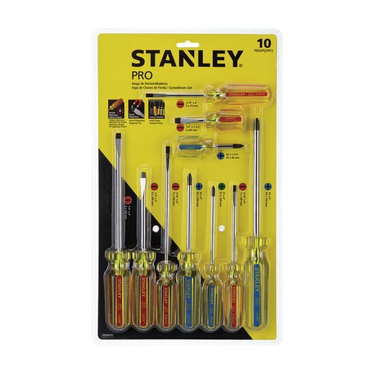 Juego de Destornilladores Pts Magneticas - 10 Piezas