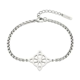 Pulsera Nudo de Bruja Celta Plateada Acero MD1125 Plateado TALLA UNICA