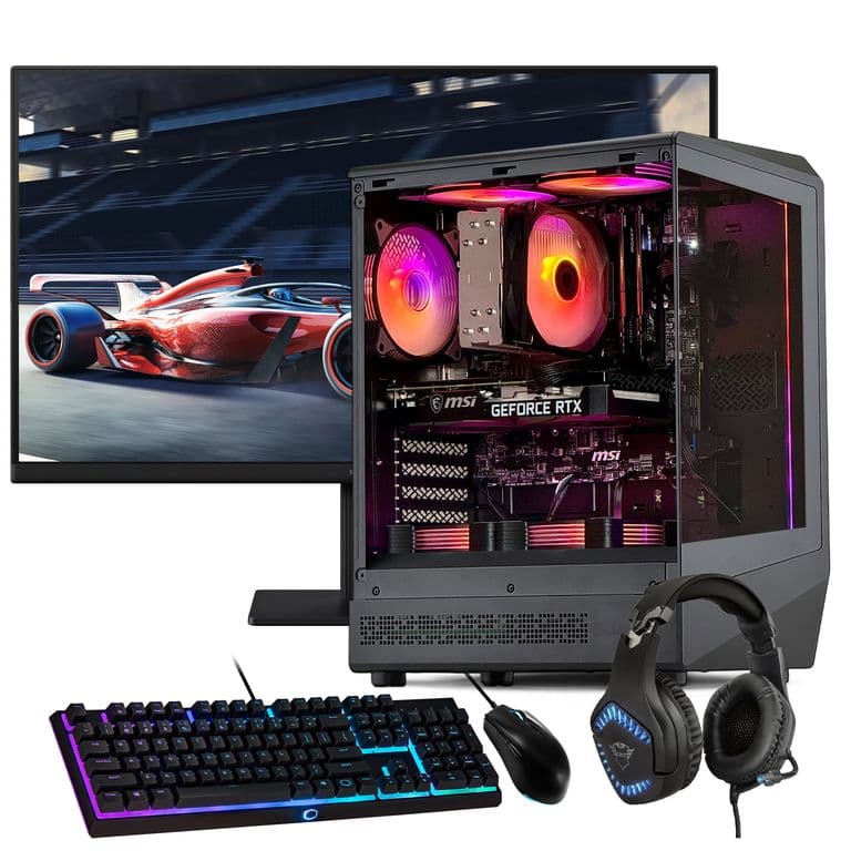 PC GAMER + MONITOR 24 + Perif: AMD RYZEN 5 9600X 32Gb DDR5 1Tb RTX 5060 8Gb