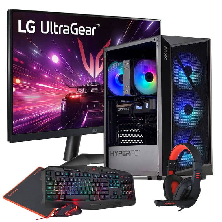 PC GAMER + MONITOR 24 + Perif: AMD RYZEN 5 9600X 32Gb DDR5 2Tb RTX 5060 Ti