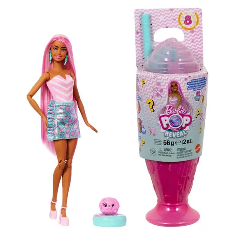 Pop reveal muneca dulces sorpresas - rosado