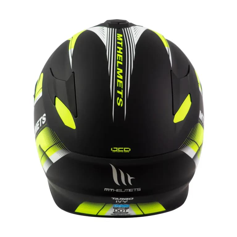 Casco Para Moto Targo IVY Amarillo Fluor Mate Amarillo M