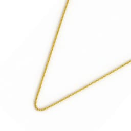 Cadena de Plata Esterlina 925 Limada revestida en Oro 18kt Amarillo 45