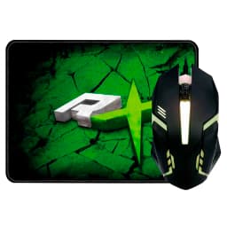 Mouse Alambico Para Juegos Gamer + MousePad 2 en 1