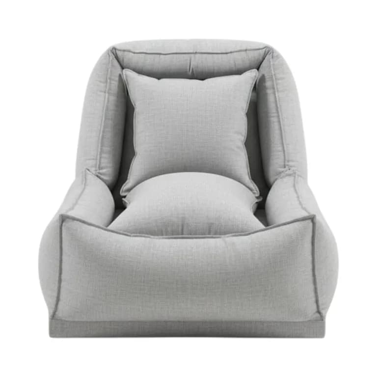 POUF BED LINO GRIS CLARO