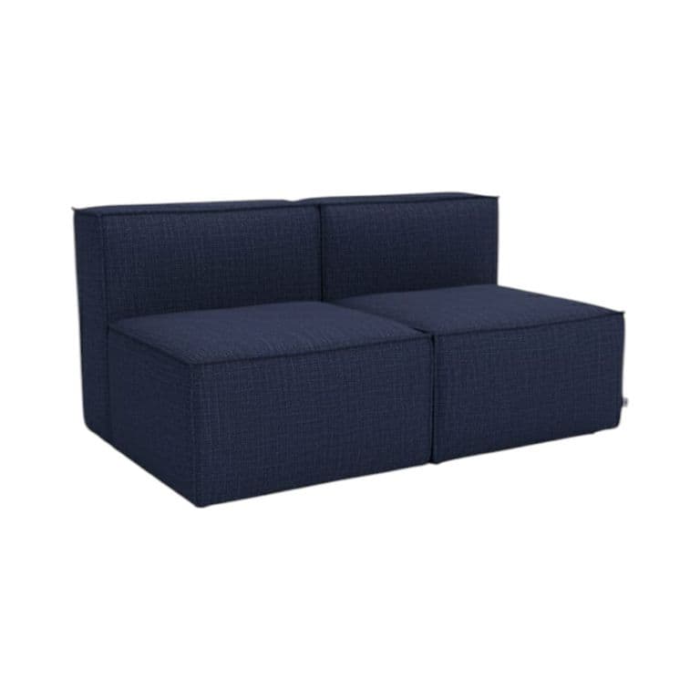 SOFA MADRID DOS CUERPOS LINO Azul marino