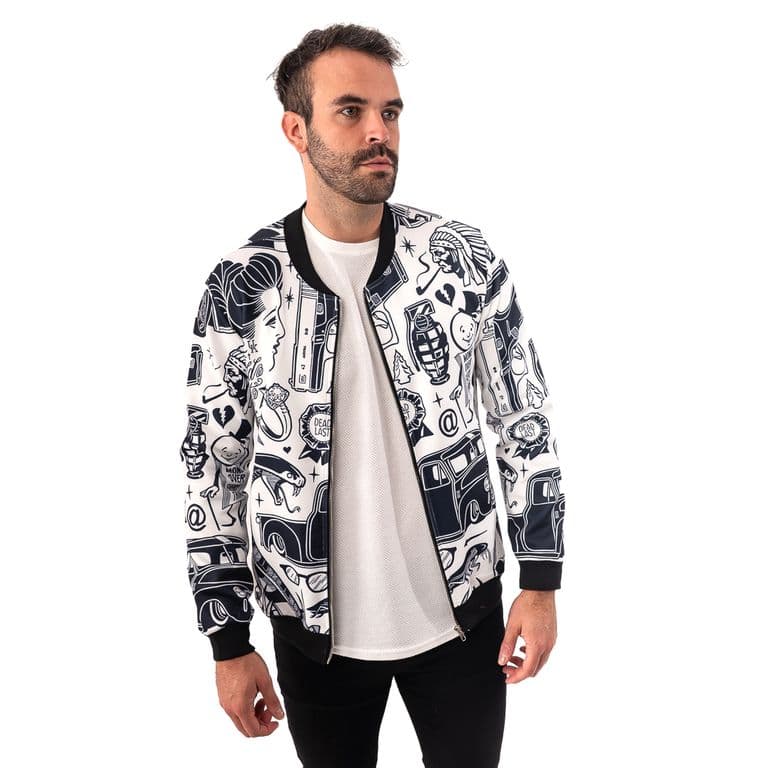 Bomber Sublimada Blanco 2XL