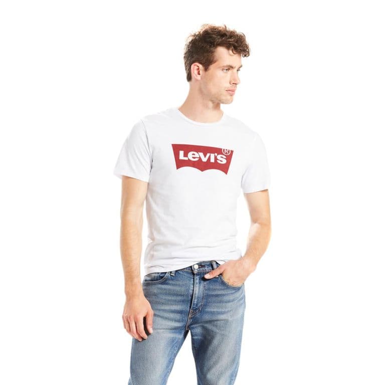 Polera Hombre Manga Corta Blanco Blanco M