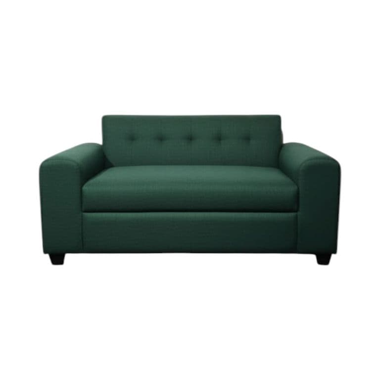 SOFA TRES CUERPOS BRAZO REDONDO EN LINO VERDE Verde oliva