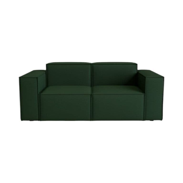 SOFA AURA DOS CUERPOS LINO Verde oliva
