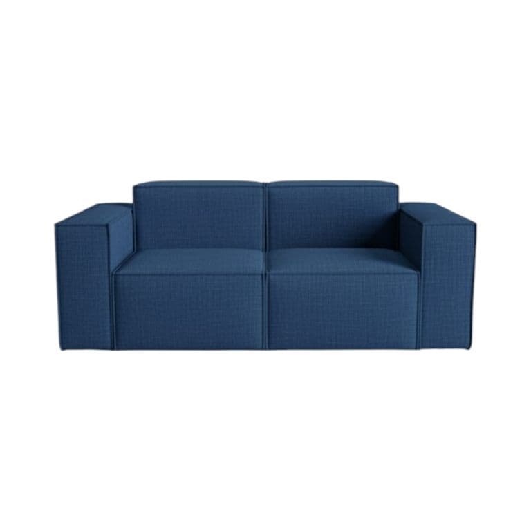 SOFA AURA DOS CUERPOS LINO AZUL Azul marino