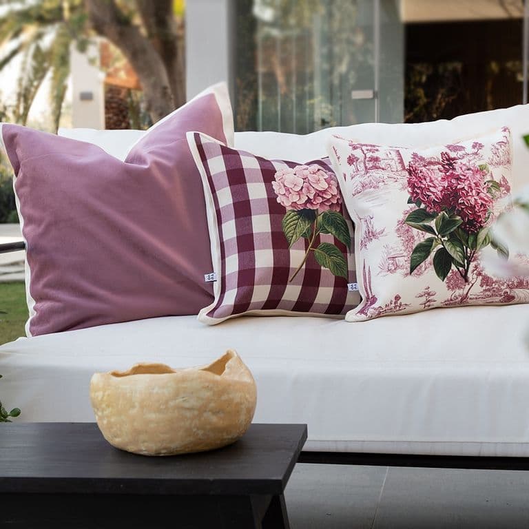 Cojin Red Vichy - 45 x 45