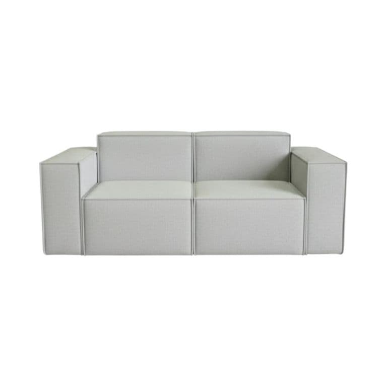 SOFA AURA TRES CUERPOS LINO GRIS CLARO Gris claro