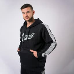 Poleron Block Everlast-Gris Melange-L Negro S