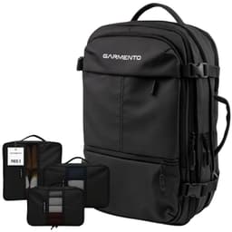 Pack Mochila 32l + 3 Organizadores De Viajes Negro TALLA UNICA