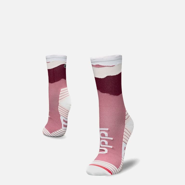Calcetines Mujer Andes Run Socks Mid Rosa Oscuro Rosa Oscuro S/M
