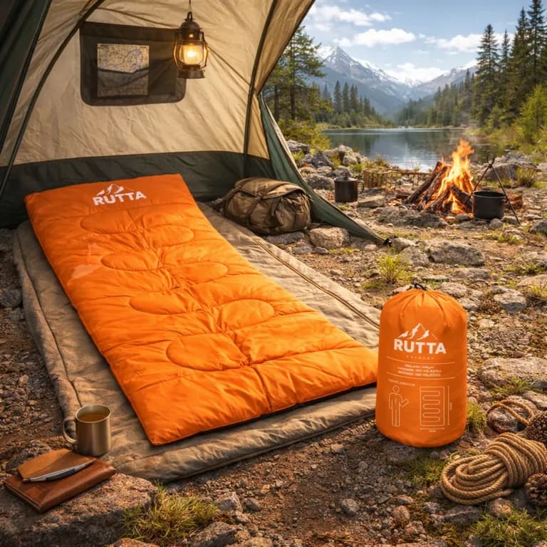 Saco de Dormir 250 gr Naranjo