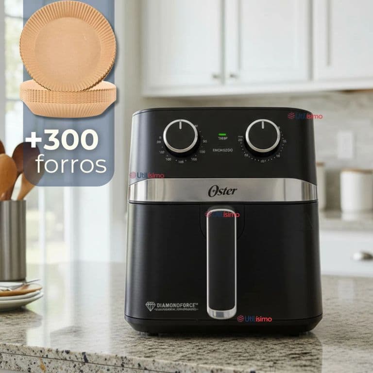 Freidora de Aire Oster DiamondForce CKSTAF401MDF + 300 Forros Desechables