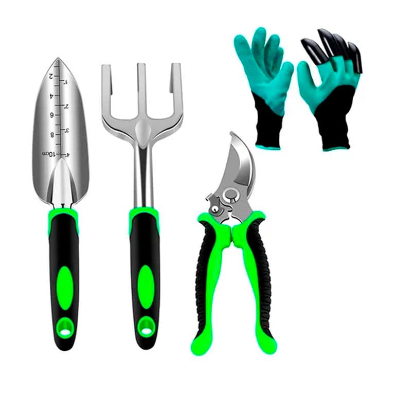 Set 4 Piezas Herramientas Jardineria Huerto Plantas