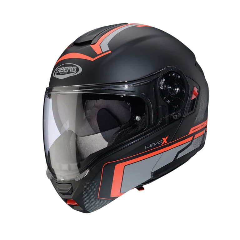 Casco Para Moto Levo X Back Grey Red #FF0000 M