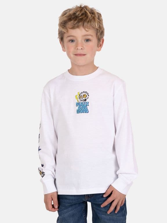 Polera ML Zafiro Blanco Infantil Blanco 8