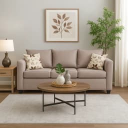Sofa 3 Cuerpos Martina Tela beige Beige