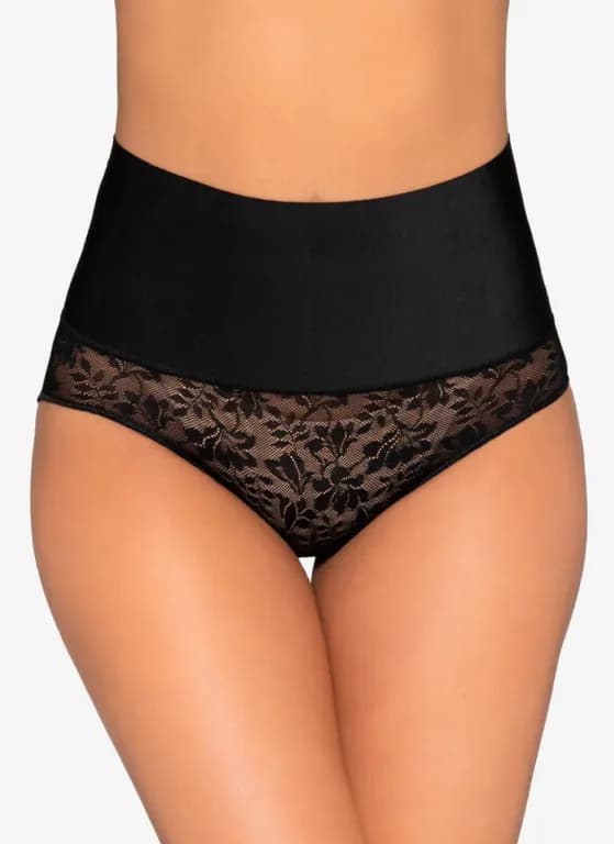 PANTALETA CONTROL CON SOTISFICADO ENCAJE Negro M