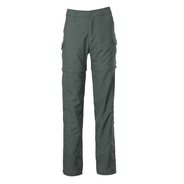 Pantalon Trekking Secado Rapido Desmontable Mujer Oliva XS