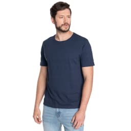 POLERA HOMBRE MANGA CORTA TEXTURADO LAREDO Azul Marino M