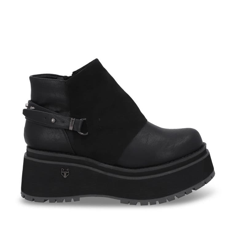 Botin Plataforma Negro 1509B Negro 35