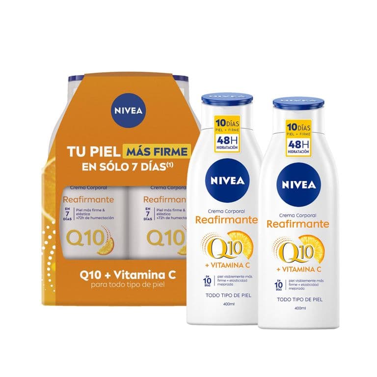Pack Reafirmante Q10 Crema Corporal 400ml x2