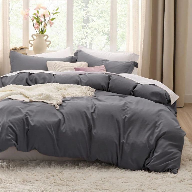 Juego Funda Plumon + Sabana Bajera + Funda Almohada Hilos Gris Gris 2 PLAZAS