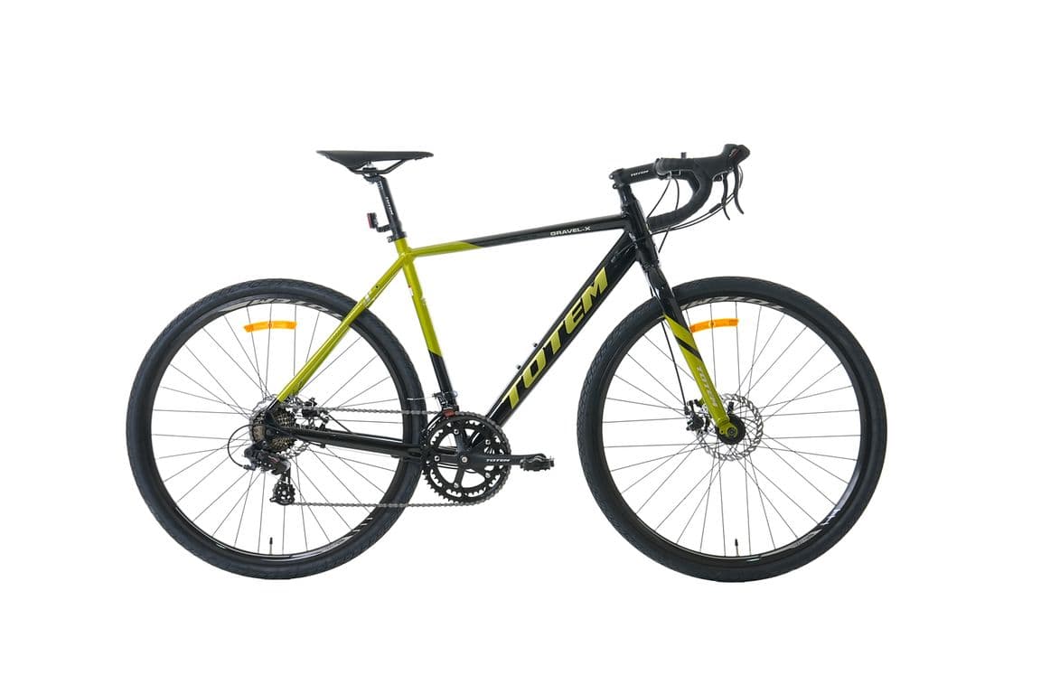BICICLETA GRAVEL 700*54 GRAVEL-X NEGRO VERDE Negro M