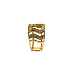 Anillo Oro 18kt Bitono Amarillo 14