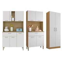 Combo mueble de cocina kris, mueble de cocina kyra y alacena k040620