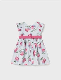 Vestido estampado floral bebe nina Azul 12 MESES