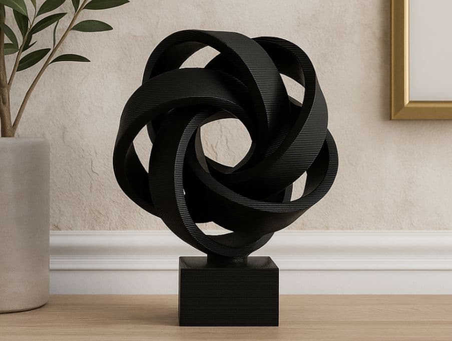 Escultura de Cinta Infinita- Decoracion