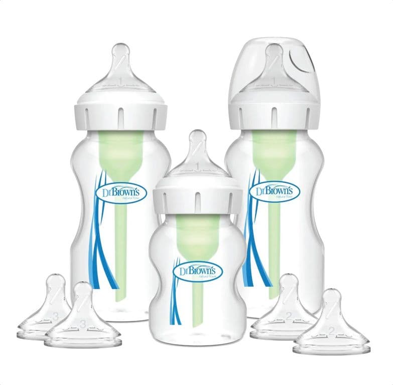 Kit De Inicio Mamadera Boca Ancha Options+