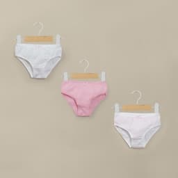 Set de tres calzones con estampado de nina Rosa L