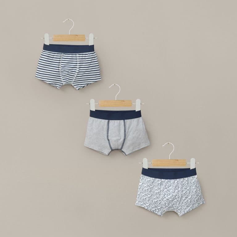 Pack de 3 boxer Bebes nino Celeste M