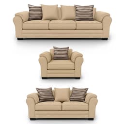 Living 8 Cuerpos 4+3+1 XL Con Resorte Estructural Grandon Chenille Beige