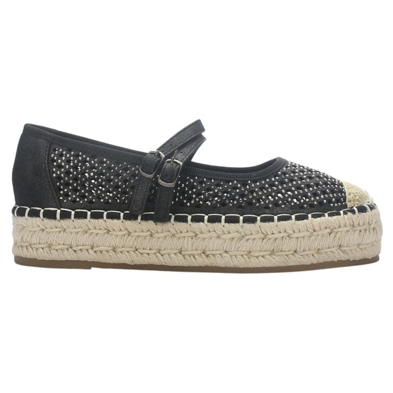 Alpargata mujer Negro Casual Tap-50 Negro 35