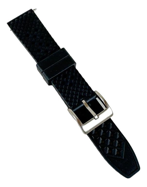 Correa Reloj Caucho FKM Gladiador Quick Release Negro 18