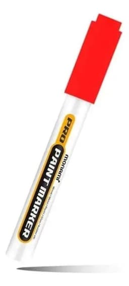 Marcador Paint Oleo Rojo