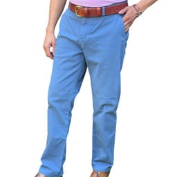 Pantalon Hombre Gabardina Casual -tailored Fit Celeste 46