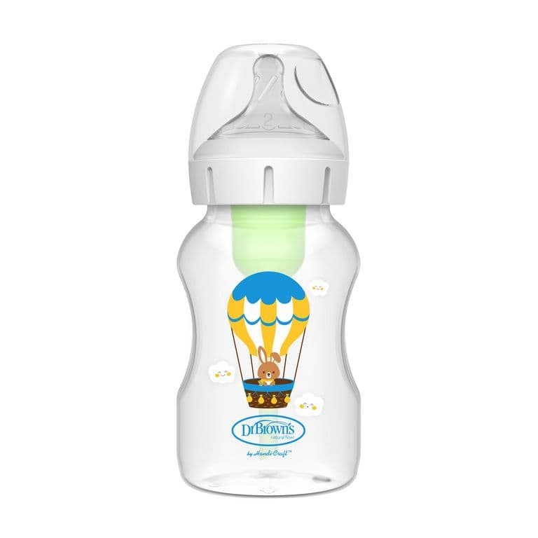 Mamadera Boca Ancha Options+ 330 Ml Conejo Dr. Brown's
